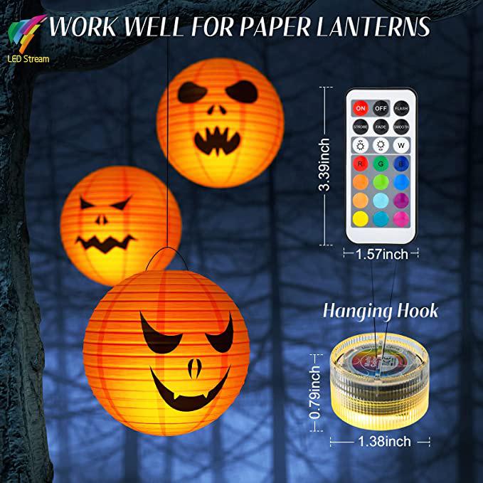 Remote-Controlled LED Waterproof Multi-Color Light for Diving, Fish Tanks, Vases, Candles, Tea Lights, and Pumpkins