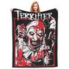Terrifier 2 Movie Art The Clown Blanket Coral Fleece Plush Decoration Breathable Throw Blanket for Bedding Plush Thin Quilt