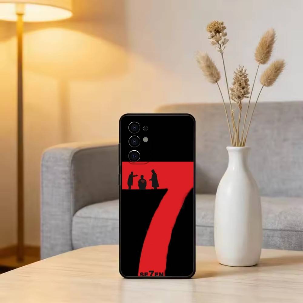 S-Seven Phone Case For Samsung S25,S24,S21,S22,S23,S30,Ultra,S20,Plus,Fe,Soft Silicone Black Cover