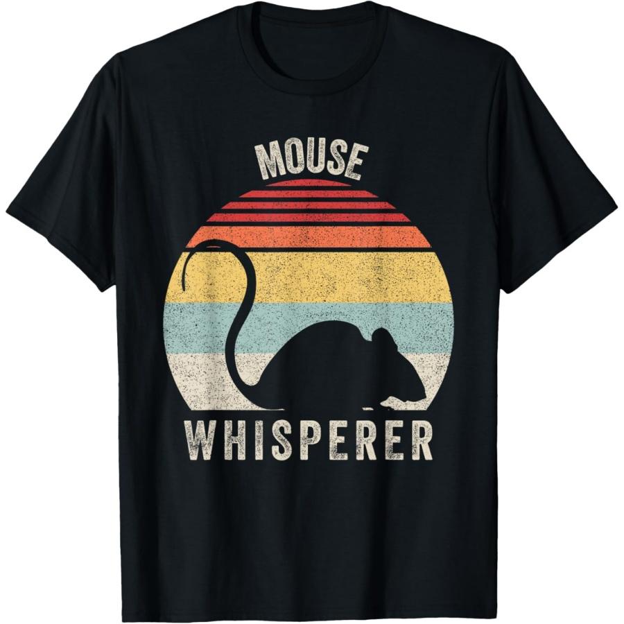 Retro Mouse Whisperer Shirt Mouse Lover Gift Funny Vintage T-Shirt S