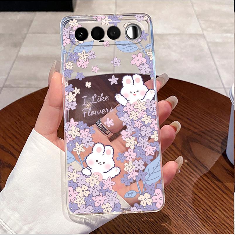 For Realme 16 5G RMX5171 Case Clear Luxury Cute Love Rabbit Funny Pattern TPU Soft Silicone Back Cover For Realme16 2026 Casing