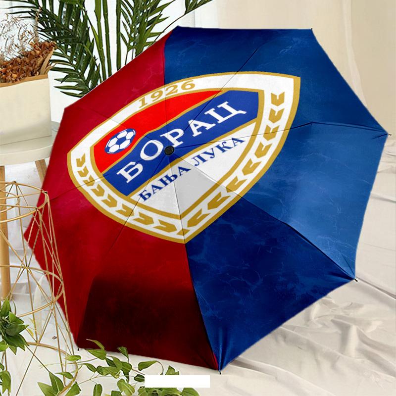 Football Team Umbrella with Automatic Open/Close & Self-8-Rib Heavy-Duty Umbrella, Compact Travel Umbrella Suitable for Outdoor