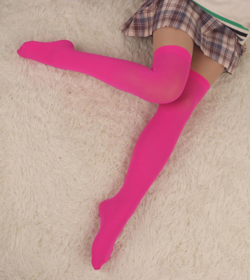 thin leg knee socks women's long tube high tube socks spring autumn and winter leg thigh socks one piece