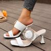 Fashion Woman Shoes Spring Latest African Women Weddding Pumps Rhinestone Wedding Party Shoe Nigerian Woman Sandals High Quality
