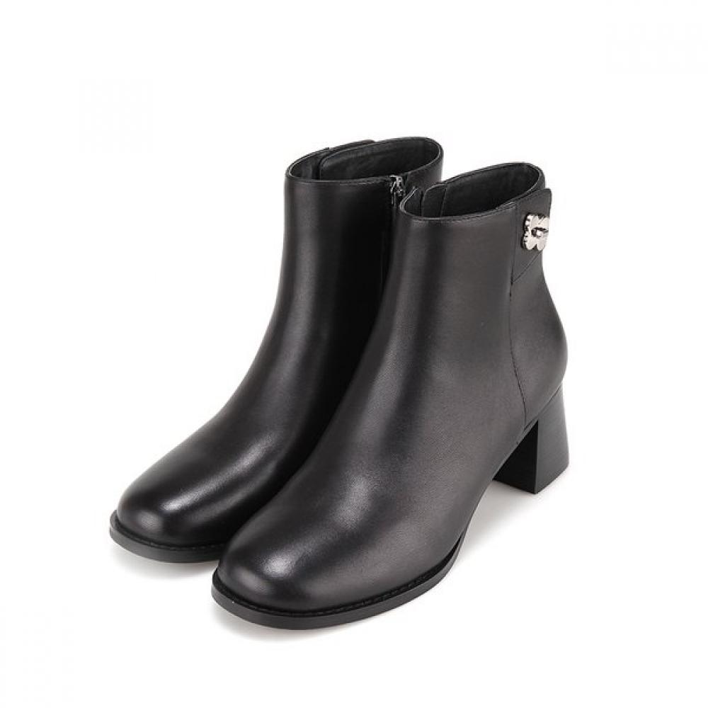 Barbara Basic 5cm Leather Ankle Boots Bbh877bk 250mm 18132₽