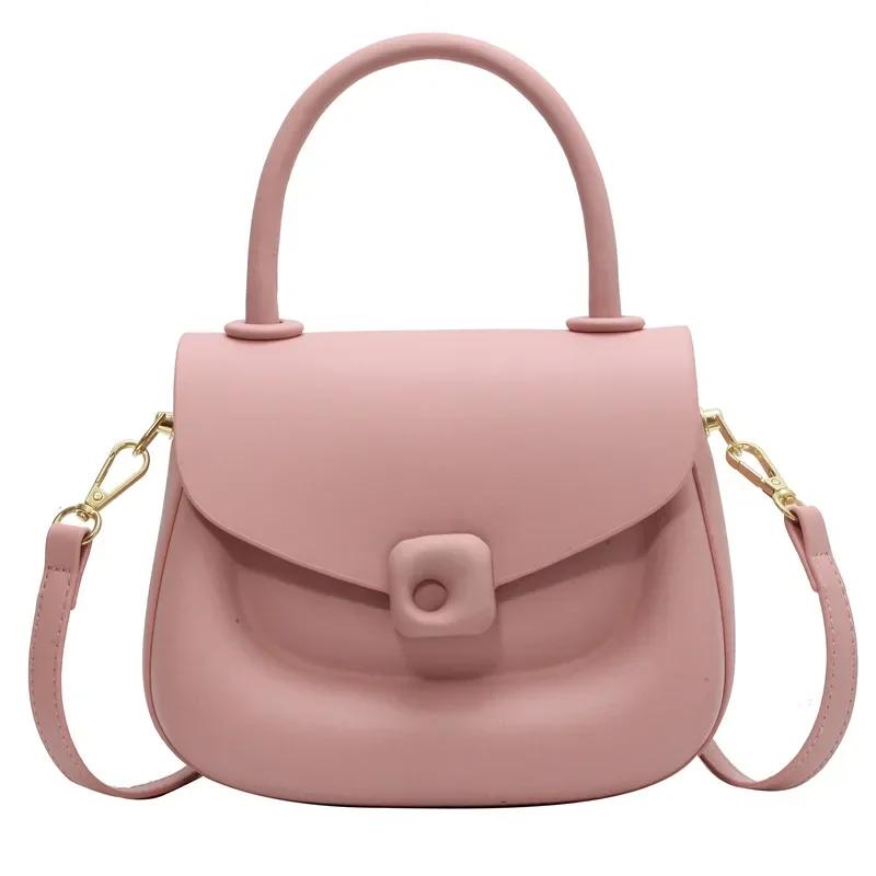 New Pluto crossbody bag customized smiling face handle bag designer versatile solid one shoulder bag