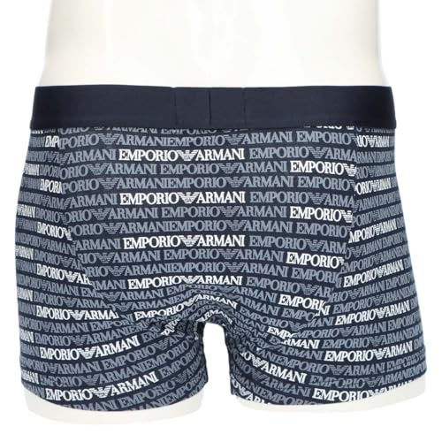 Emporio Armani Classic Pattern Mix Boxer Shorts, Men's, Sizes S/M/L, Front Closure, EU Sizes, 54059942, Iron Blue, 67.