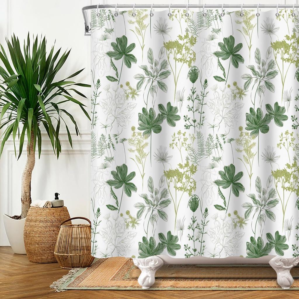 Red Cherry Shower Curtain Watercolor Aesthetic Shower Curtains For Bathroom Fruits Bath Bathroom Curtain Decor Spring Shower