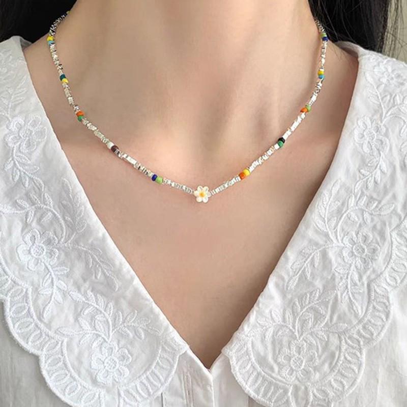 Stylish Beaded Shell Starfish Necklace for Women - Chic Clavicle Chain with Unique Design