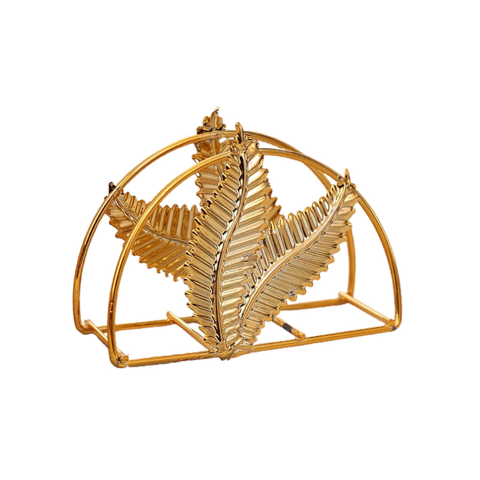 

Современный роскошный держатель для салфеток из золотистого металла, диспенсер для салфеток, стойка для бумажных салфеток, устойчивая к ржавчине, украшение для домашнего праздничного стола