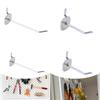 Metal Peg Board Hooks Square Tube Slatwall Display Accessories Hardware Tool for Garage Supermarket