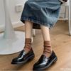 Fashion Round toe small leather shoes for spring autumn new style simple comfortable versatile casual daily non tiring single shoe