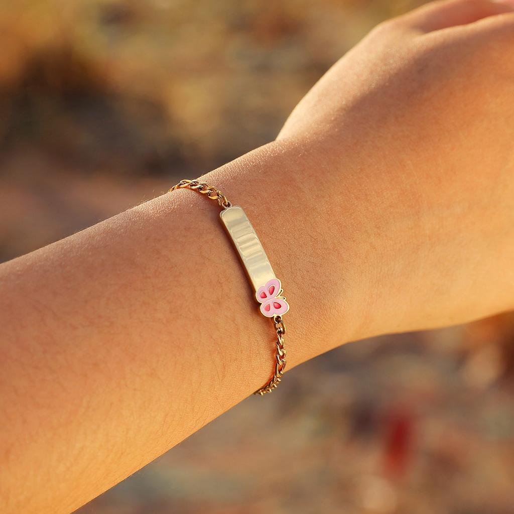 Stainless Steel Personalized Name Blessing Bracelet Anniversary Corrosion Drop Rubber Bend Bracelet,A Gift of Love from Parents