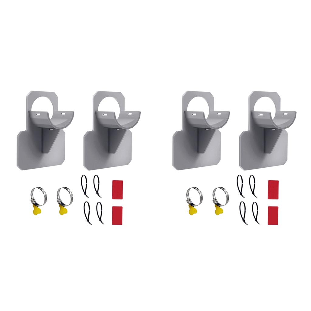 A34R 4Set Swimming Pool Pipe Holders, Above Ground Pool Accessories, Pool Accessories, Pool Hoses For Above Ground Pools Gray