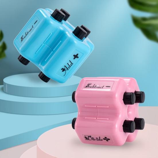 Matematisk Rullestempel Sett 4 i 1 Matematisk Øvelsesstempel Addisjon Subtraksjon Multiplikasjon Divisjon Tilfeldig Stempel for Førskole Grunnskole Læring