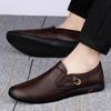 High End Men's Genuine Leather Casual Shoes Soft Soles Flat Bottoms Casual Shoes for Daily Commuting Men's Business Dress Shoes