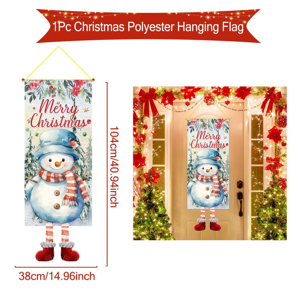 Christmas Hanging Flag Banner Merry Christmas Decor For Home 2025 Xmas Ornament Decor Navidad Kerst Natal Noel NewYear Gift 2025
