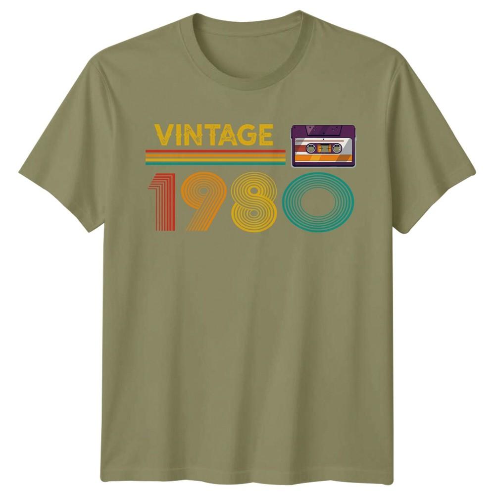 Vintage 1980 Cassette Tape 46th Birthday Gift Unisexs T Shirt