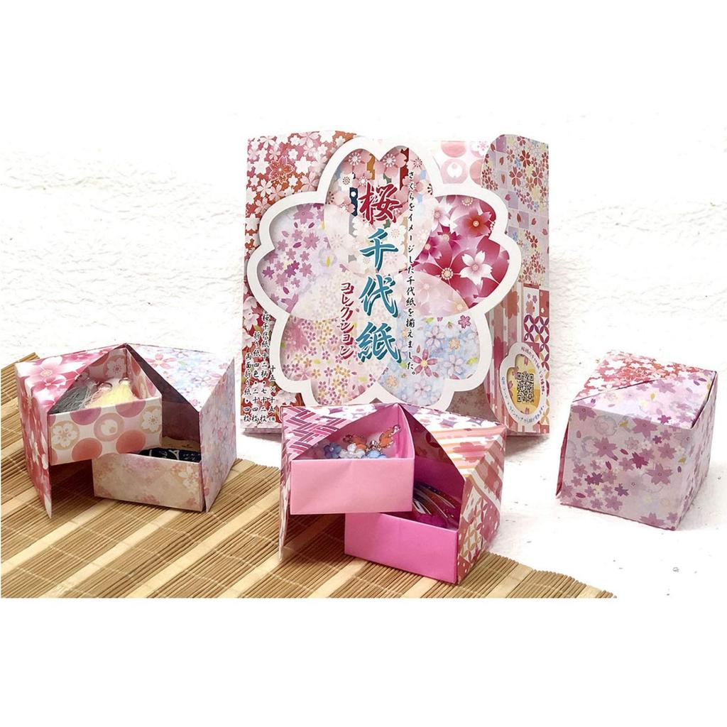 Toyo Origami Sakura Chiyogami Collection 15cm Square 860851
