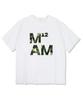 MIDNIGHT12AM Mam12 Camo Short Sleeve T-Shirt White