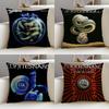Rock WWhitesnakeS Cushion Cover Breathable and Skinfriendly Linen Pillowcase Square Removable and Washable Cushion