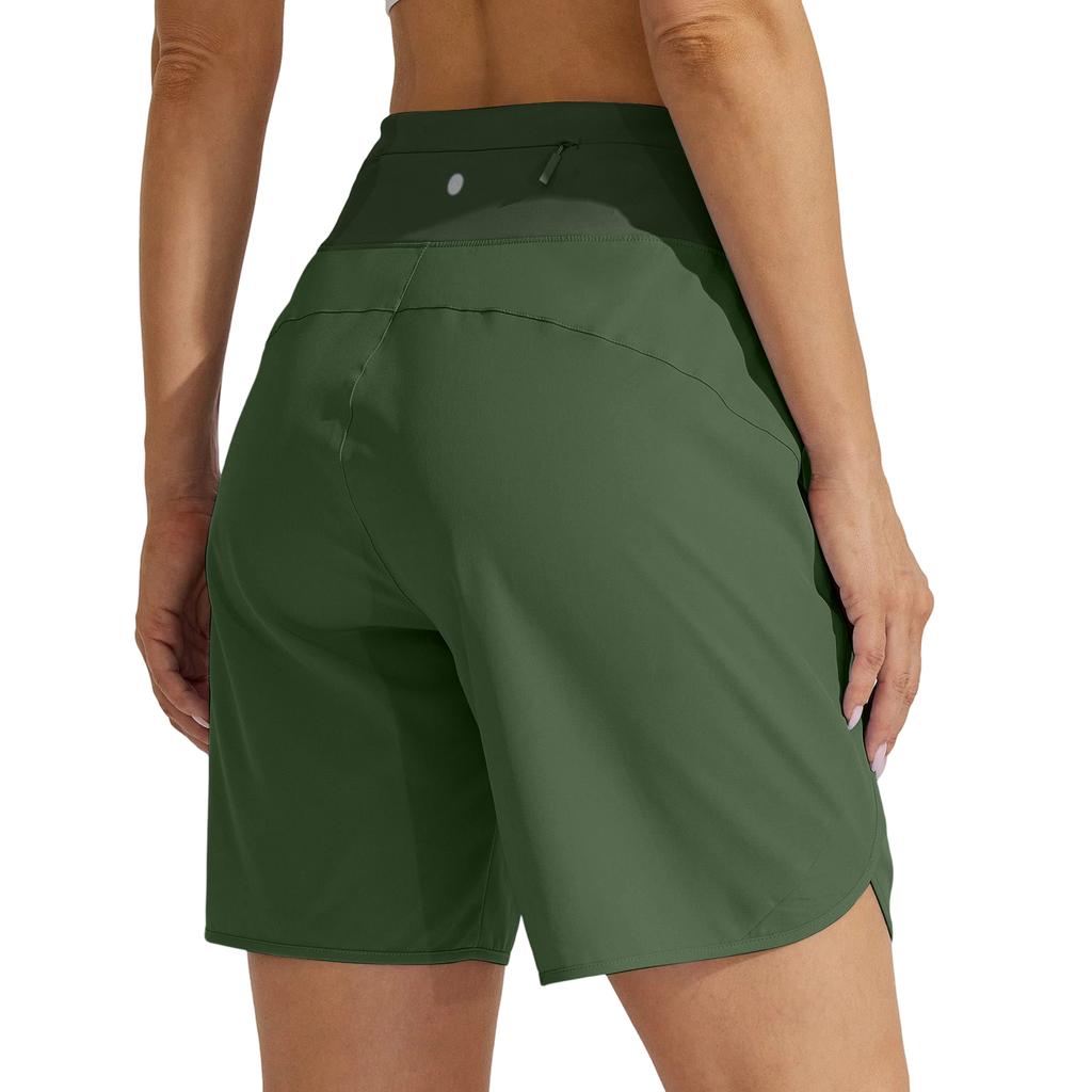 Women's Summer Loose Casual Color Sports Shorts High Waisted Running Shorts With Pockets
