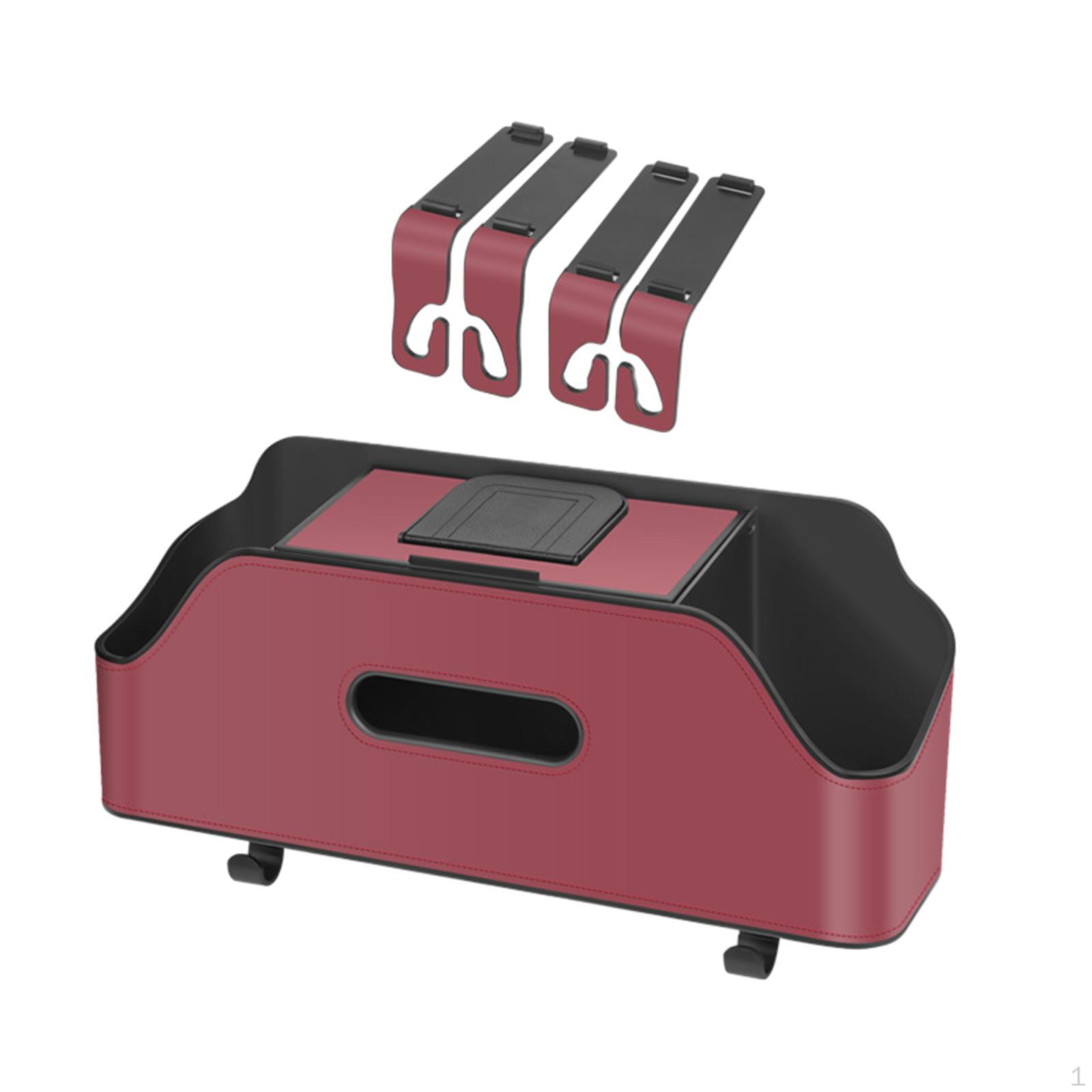 Storage Organizer with Convenient Cup Holder and Tissue Box