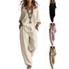 Yousheng Two Piece Matching Lounge Sets for Women Casual Off Shoulder Long Sleeve Top And Wide-Leg Pants Summer Boho Outfits