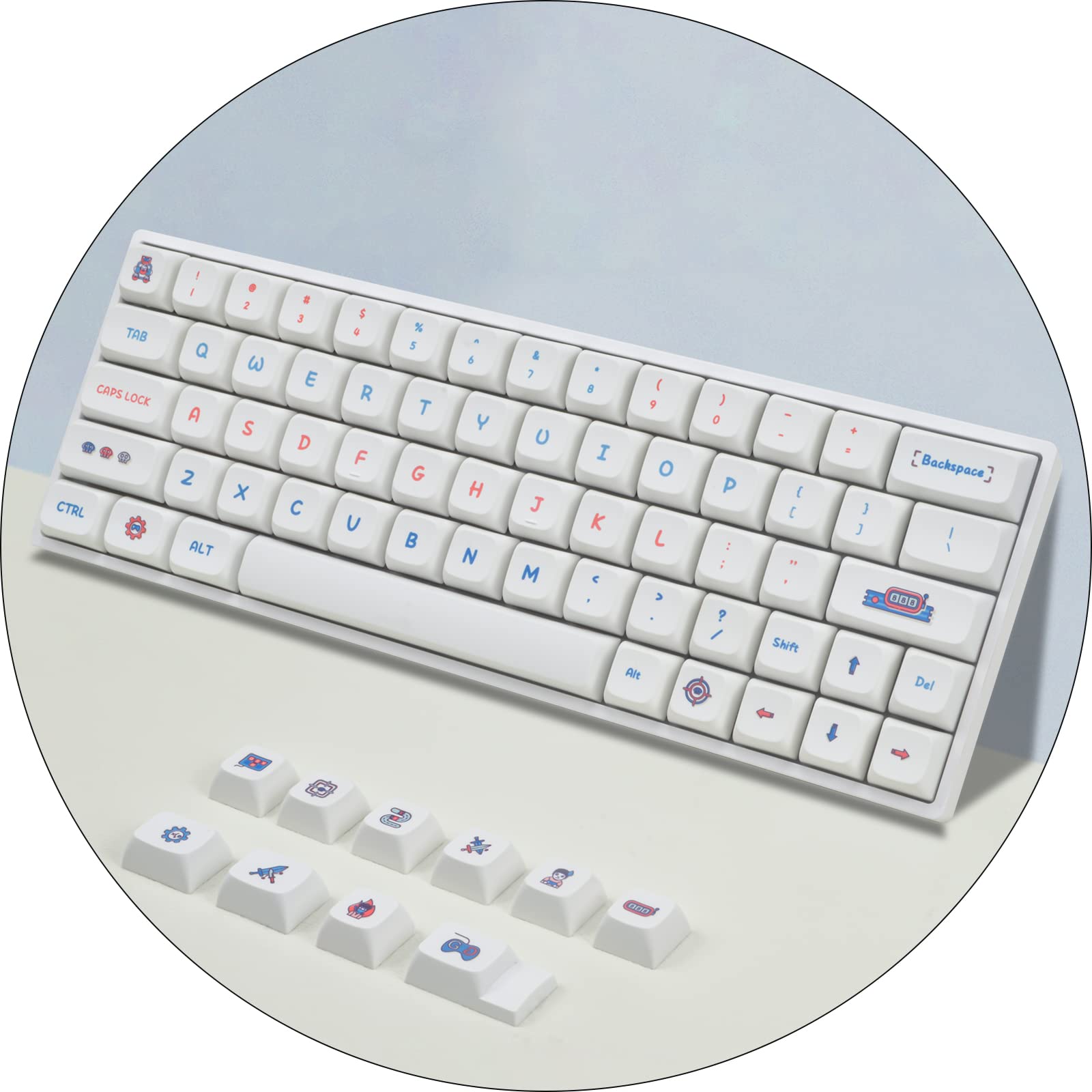 

PBT XDA keycap механічна клавіатура оптична клавіатура для перемикача MX Game keycap, набір, & (Відео Сіті)