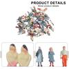 100PCS 1:75/1:87/1:100 Full Seated Small Person Sand Table Model Material For Simulated Sand Table Garden Decoration