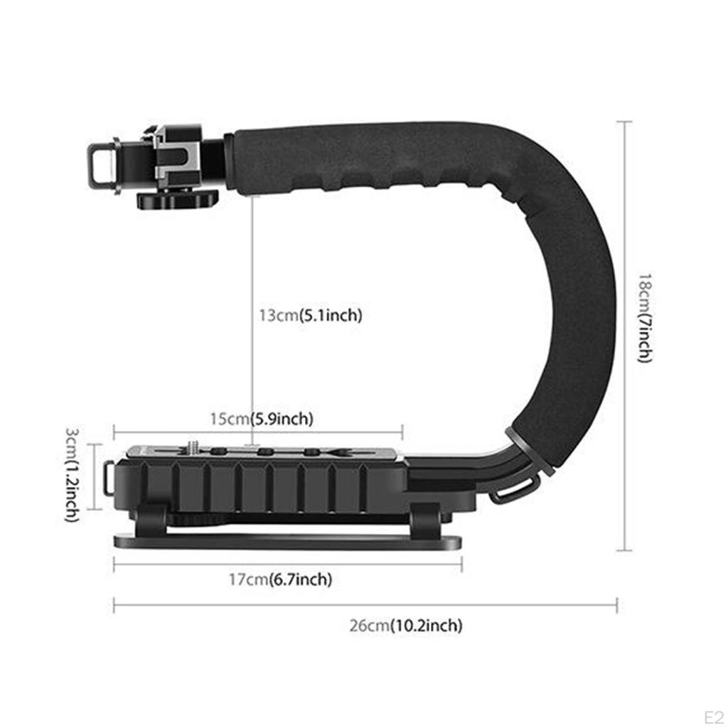 C-förmiger Kamera-Handheld-Stabilisator mit 1/4"-Schraubhalterung Zubehör Vielseitiger Robuster Handgriff