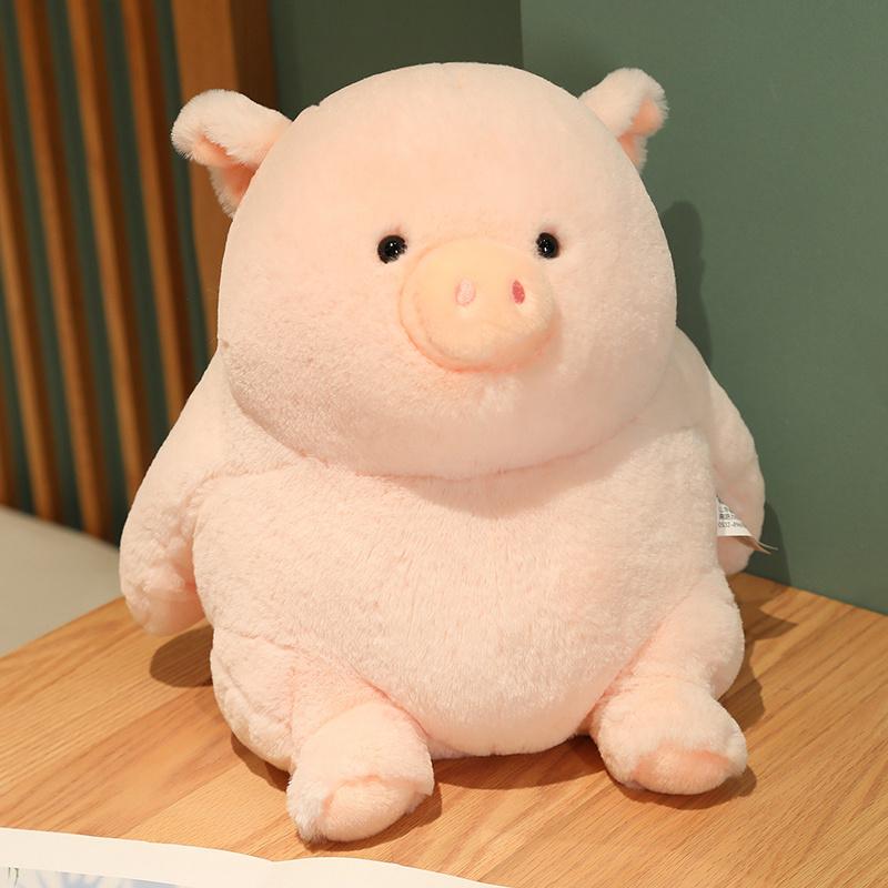 

Chubby Dinosaur Plush Toy Adorable Fat Dump Pig Stuffed Animals Plushie Panda Bear Gentle Furry Polar Bear Doll Sleep Hug Present 23cm