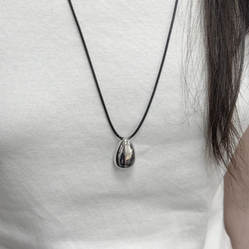 

by hyeres Egg bell string necklace (Silver) BH7N56739WB000 ONE