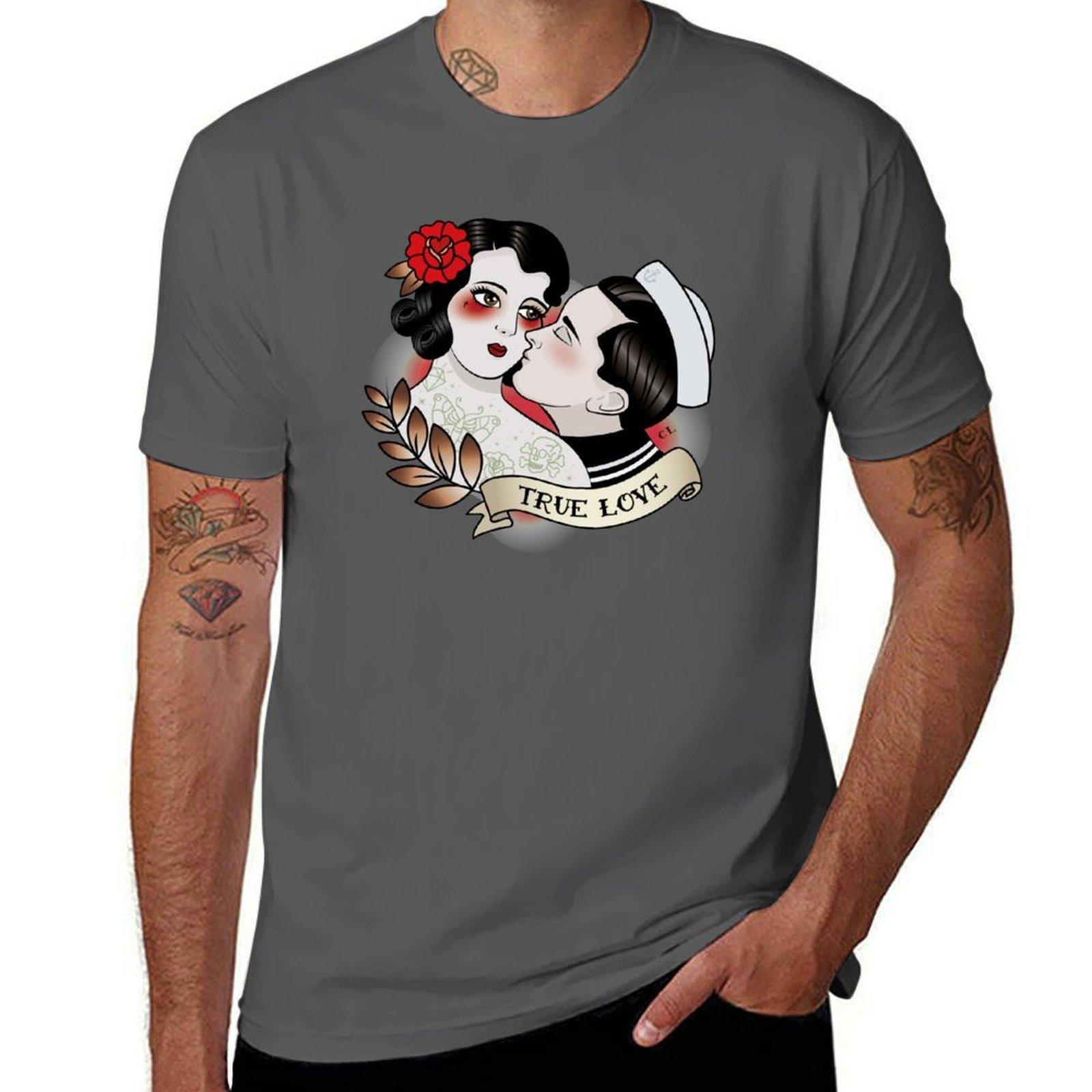 

True Love T-Shirt man t shirt cotton high quality man t shirts for men T-Shirt 4XL