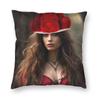 Schwarzwald Vanessa Hudgens Square Pillowcase Polyester Linen Velvet Creative Zip Decorative Car Cushion Case