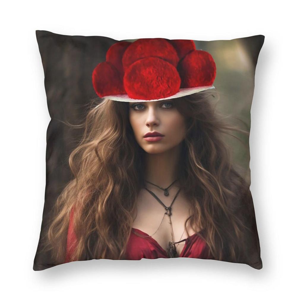 Schwarzwald Vanessa Hudgens Square Pillowcase Polyester Linen Velvet Creative Zip Decorative Car Cushion Case