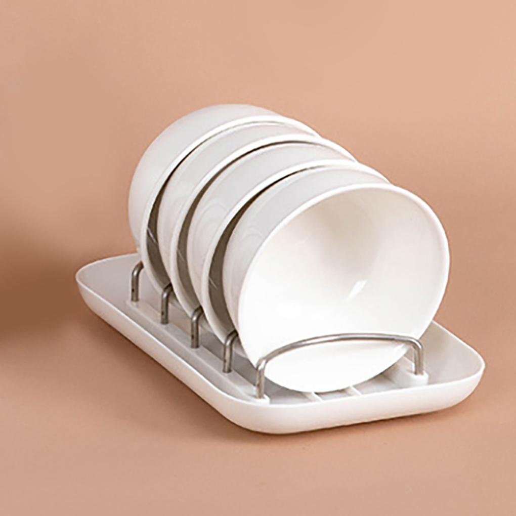 Mini Dish Drying Rack (White) for Dishwasher Sink Organization