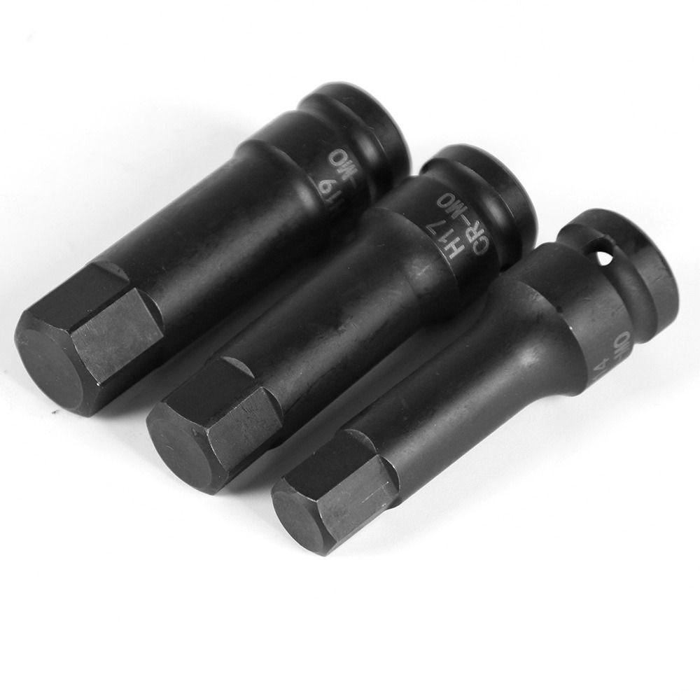 10PCS Interface 12.7mm Inner Hexagonal Sleeve 1/2 Hexagon Socket Durable Wrench Socket  For Repair