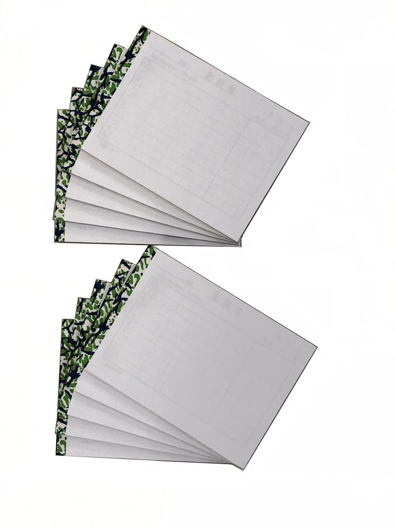 Mahjong Record Sheet 10 Books