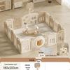 Compact Foldable Baby Playpen & Safety Fence with Integrated Crawling Mat for Indoor Use