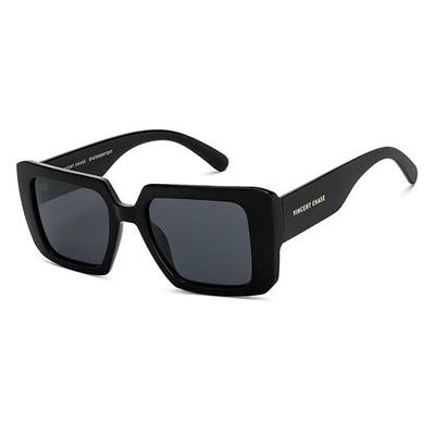 VINCENT CHASE EYEWEAR By Lenskart | Black Grey Full Rim Square | Statement Edit | Branded Latest |  100% Uv Protected | Men & Women| Vc S16829
