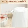 Electric Kettle 1.7L 2200W with Removable Anti-Scale Filter Automatic Shut-off 360 degrees Swivel Base Cream