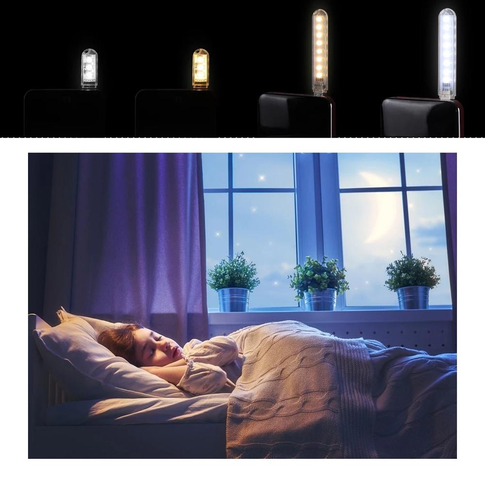 3LEDs 8LEDs 5V Power Mini USB light USB Night light Reading Book Lamp USB LED Lights Book Light