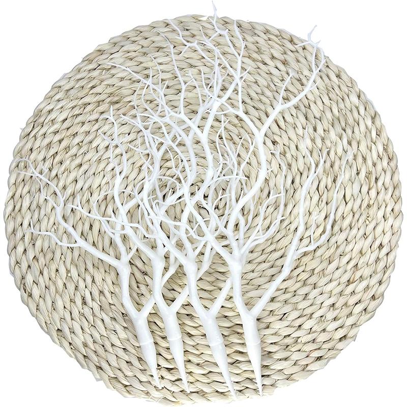 1Pcs 35cm Artificial Coral Branches Fake Plastic Plant for Home Room Christmas Tree Decoration DIY Craft Wreath Accessories