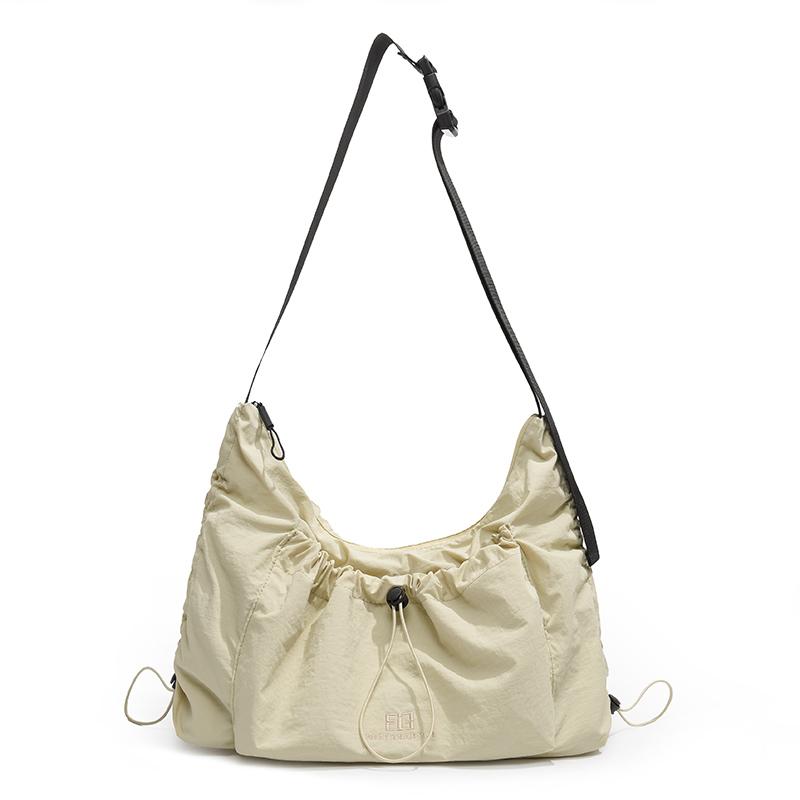 Schultertasche mit großem Fassungsvermögen Oxford Pendler Umhängetasche Plissierte Achseltasche