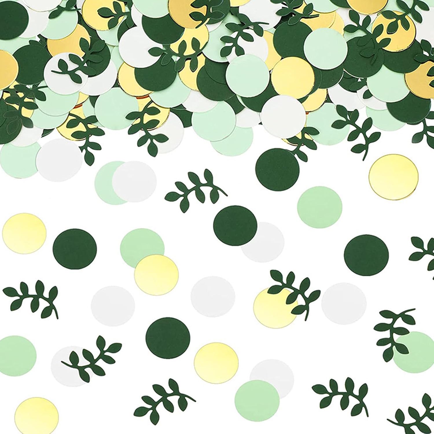 Rose Gold Glitter Wedding Table Confetti, Greenery Eucalyptus Confetti, Bridal Shower Decorations, Bride to Be Wedding Confetti, Wedding Decorations, зелёный