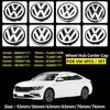 4 ADET 56mm 63mm 65mm 70mm Araç Jant Göbek Kapakları Kapağı VW Golf Polo Passat Touran CC B5 B6 B7 Jetta aksesuarları için