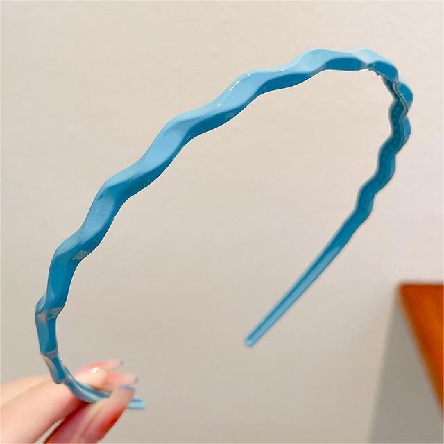 Süßes Bonbonfarbenes Wellen-Stirnband - Dünnes, stilvolles Haaraccessoire für Frühlings-/Sommerausflüge, Japanischer & Koreanischer Stil