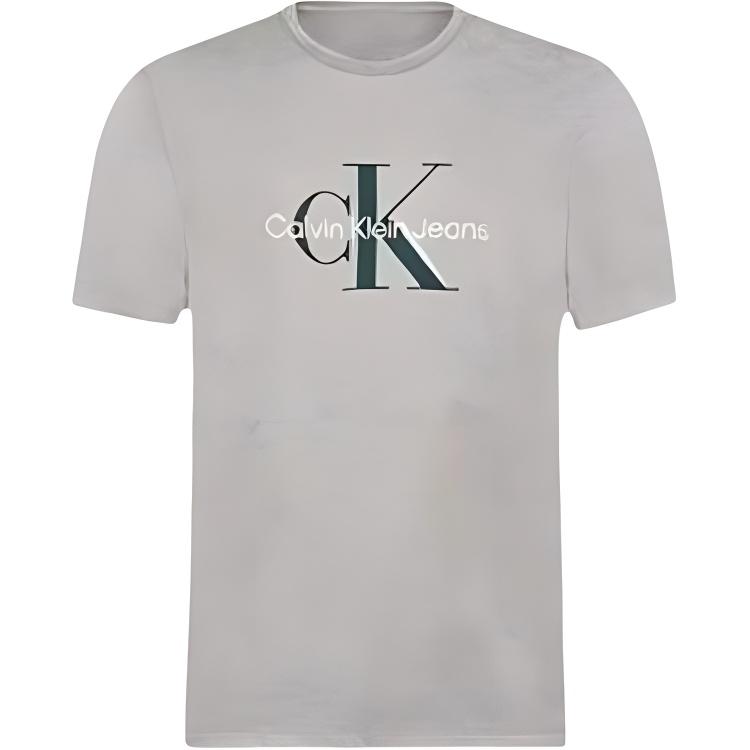

Calvin Klein Minimalist Comfortable Versatile Casual Round Neck Short Sleeve T-Shirt Men Tops Gray 40EM286-020 L