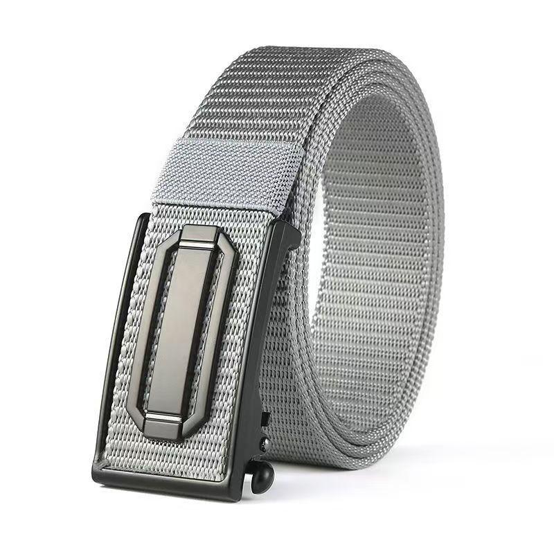 Men's Canvas Automatic Buckle Belt Wear Casual and Versatile Military Training Men's Belt